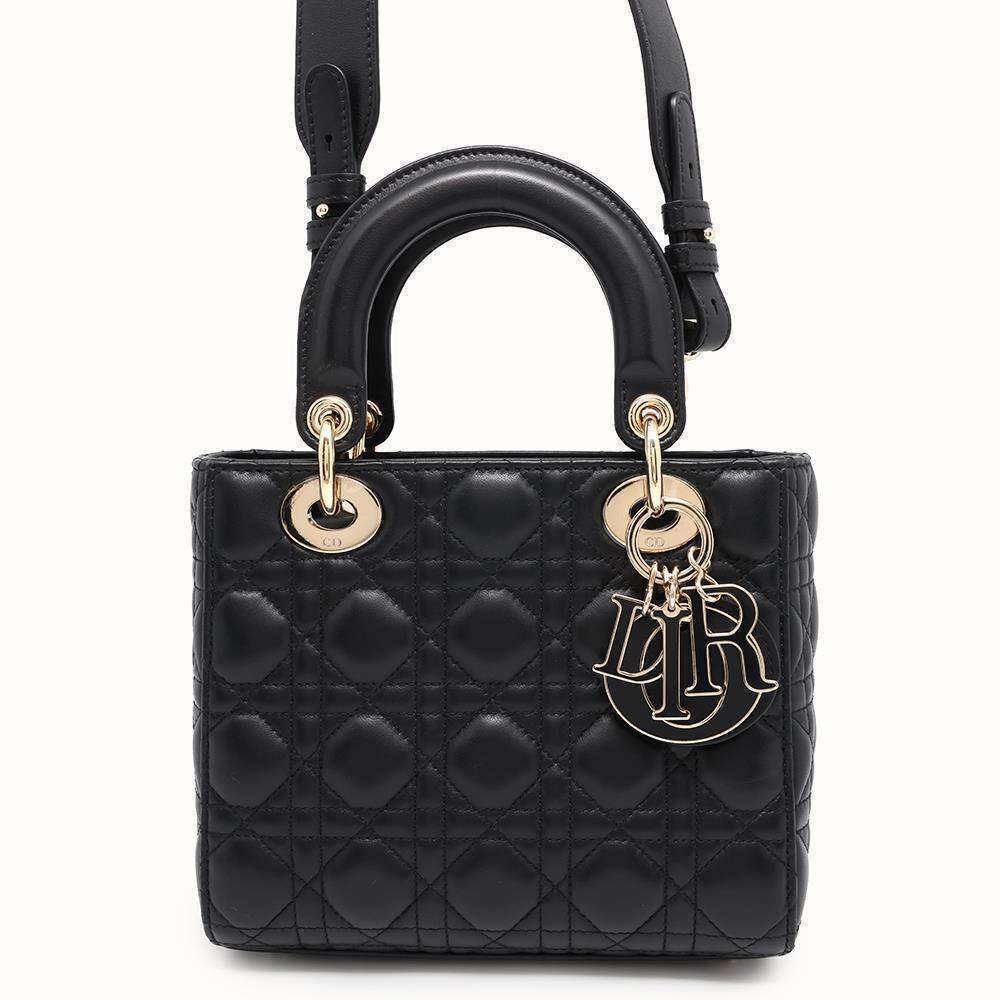 Christian Dior handbag Lady My ABC Cannage shoulder bag Black